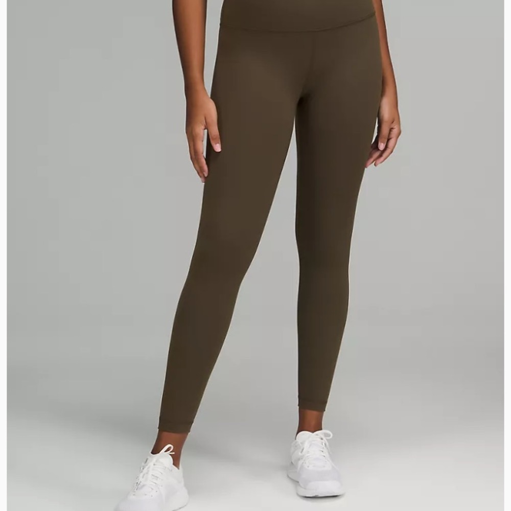 NWOT lululemon wunder under high rise tight size 6 inseam 28 ‘’ inseam olive
